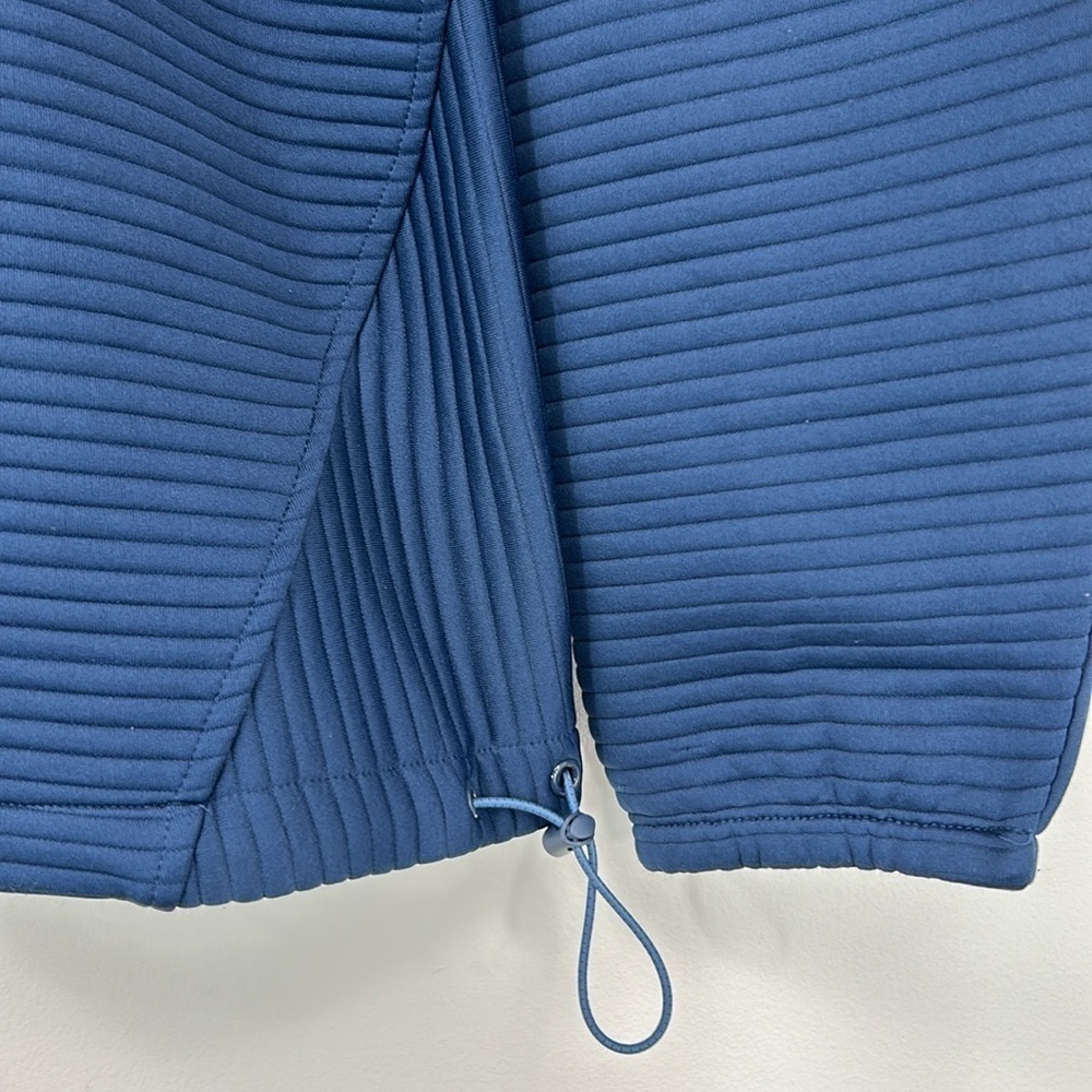 Hyba Textured Hooded Pullover Women's XL Blue Yoga Walk Gym Workout Bike Hike - Picture 3 of 7